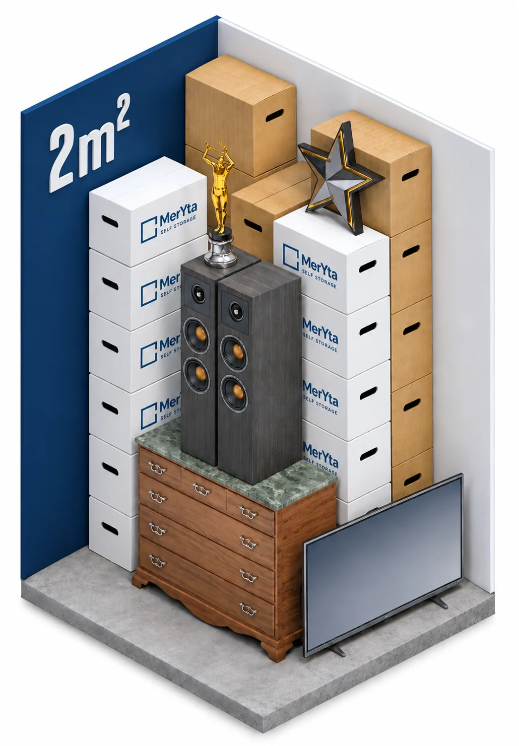 Miniförråd — 2 m²